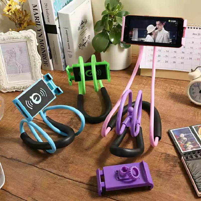 Líný držák na mobil a tablet Laziest Holder - růžový