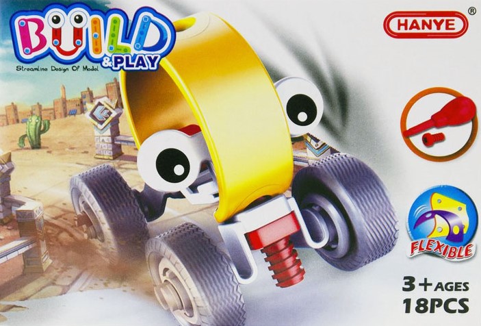 Interaktivní stavebnice Build & Play - automobil 