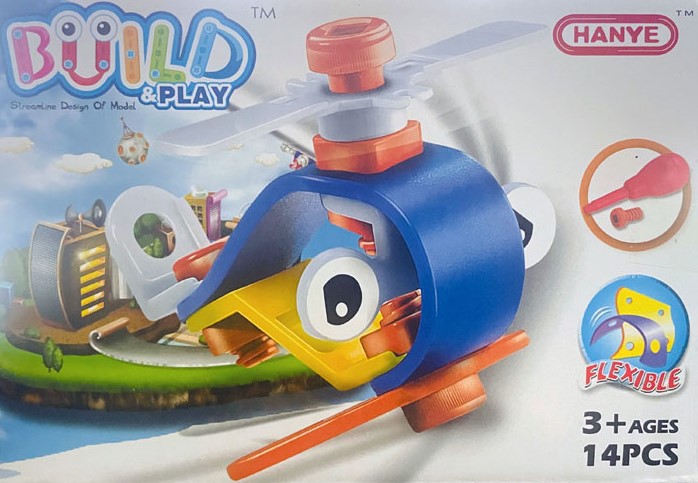 Interaktivní stavebnice Build & Play - vrtulník