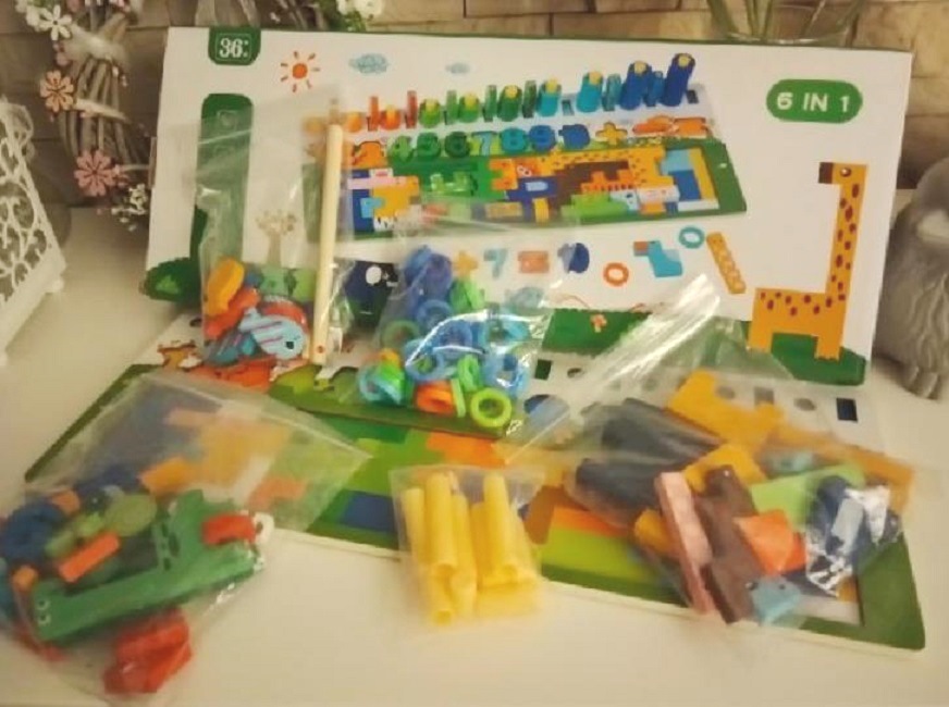 Vzdělávací dřevěná deska Puzzle