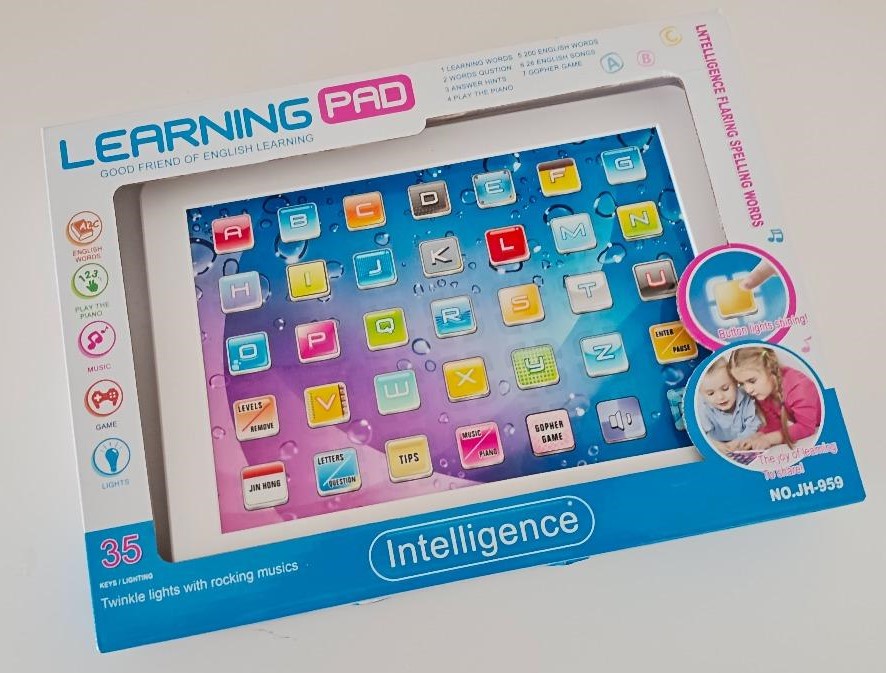 Chytrý vzdělávací tablet pro děti Learning Pad - modrý