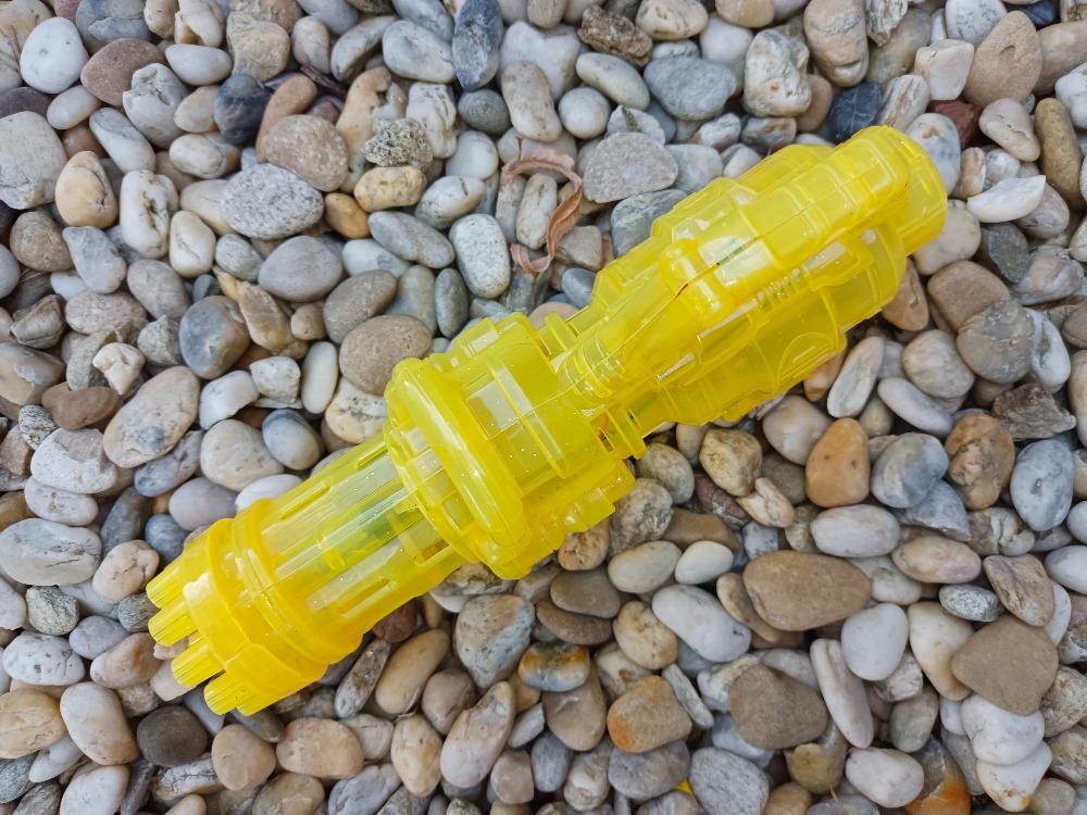 Bublinková pistole bublifuk 13 bubble blaster - žlutá