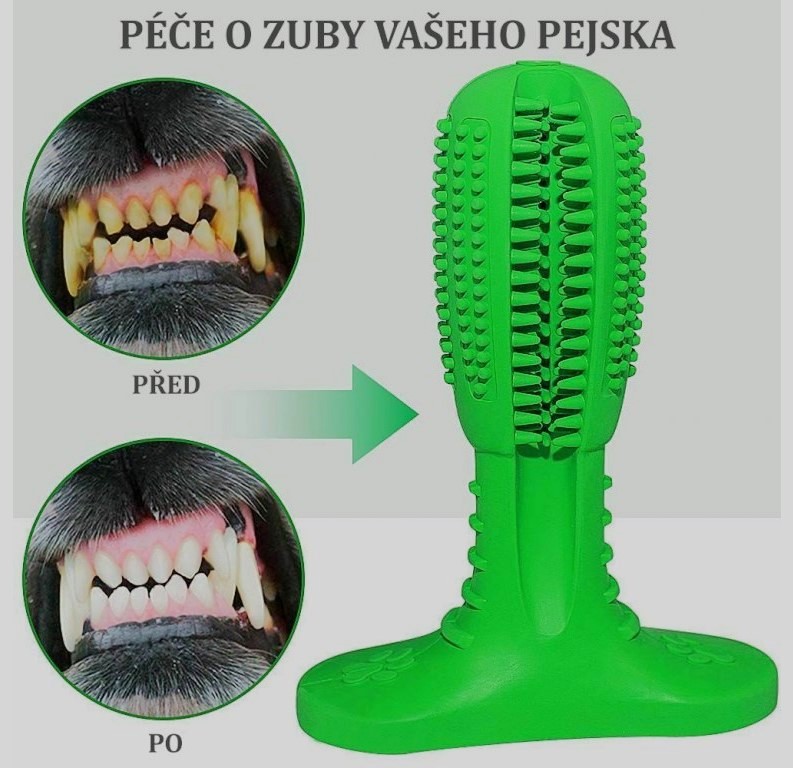 Silikonový kartáček pro psy