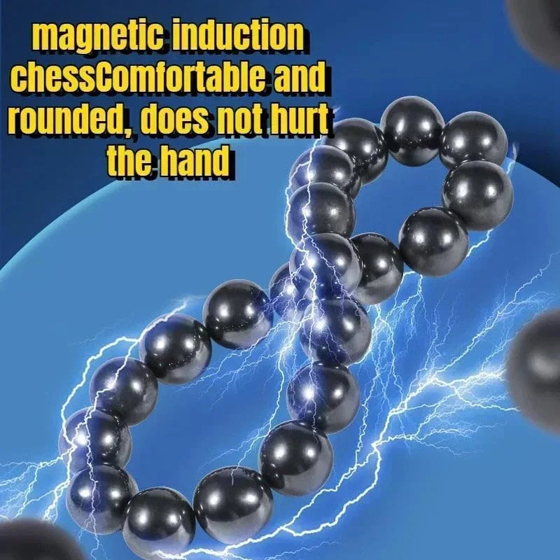 Strategická hra magnetické kuličkové šachy Magnetic Chess - 20 kusů magnetů