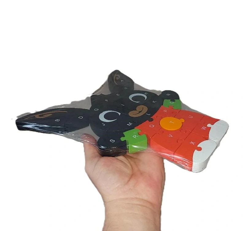 Vzdělávací dřevěné Puzzle králíček Bing 