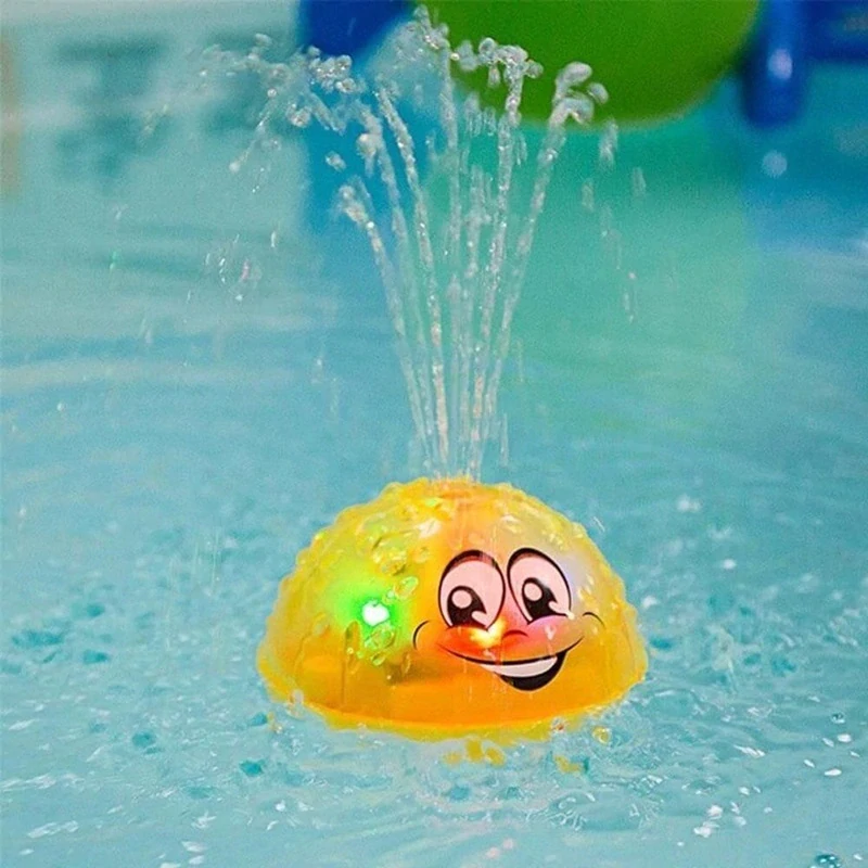 Veselá svítící fontánka do vany Spray Water - žlutá