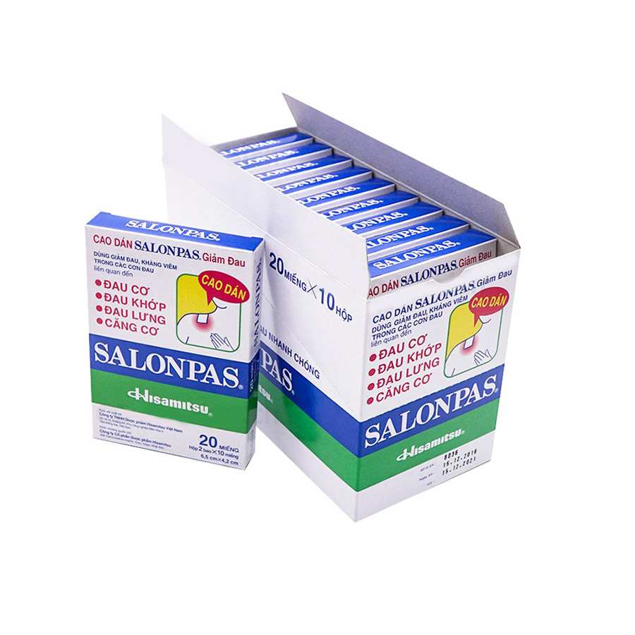 Zdravotní náplasti proti bolesti Salonpas Hisamitsu - 20 kusů