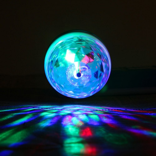 Rotační disko LED žárovka s adaptérem