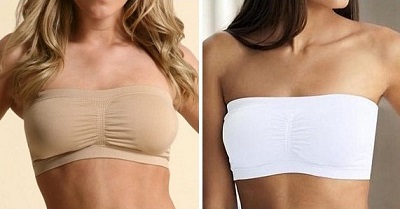 Podprsenka Padded Seamless Bra vel. XXL - černá/bílá