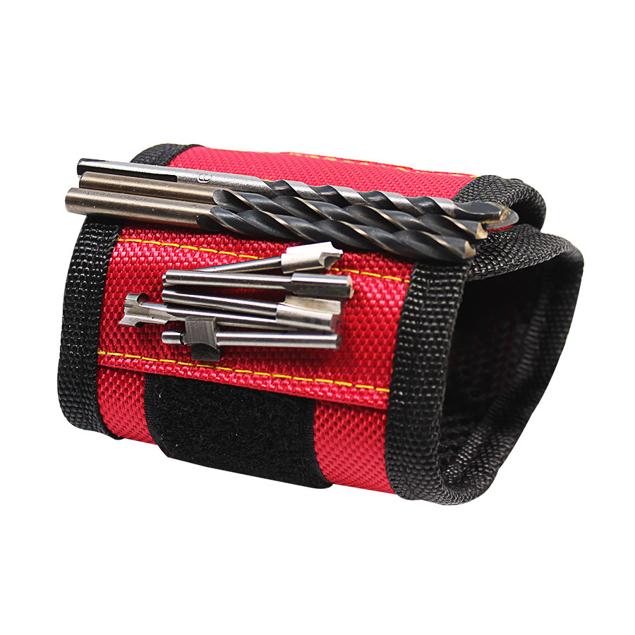 Magnetický náramek pro kutily Magnetic Wristband - červený