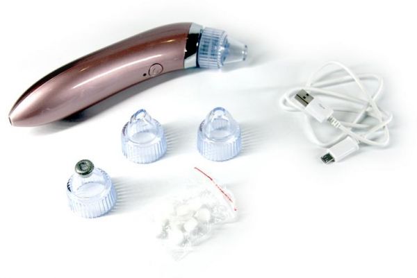 Vakuový čistič pleti JB-8620 USB - růžový 