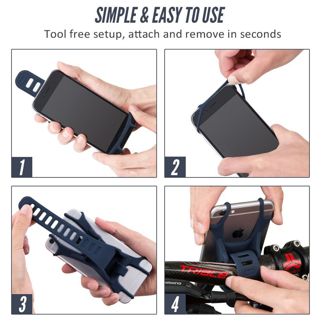 Silikonový držák mobilu Bike Holder 4 až 6"