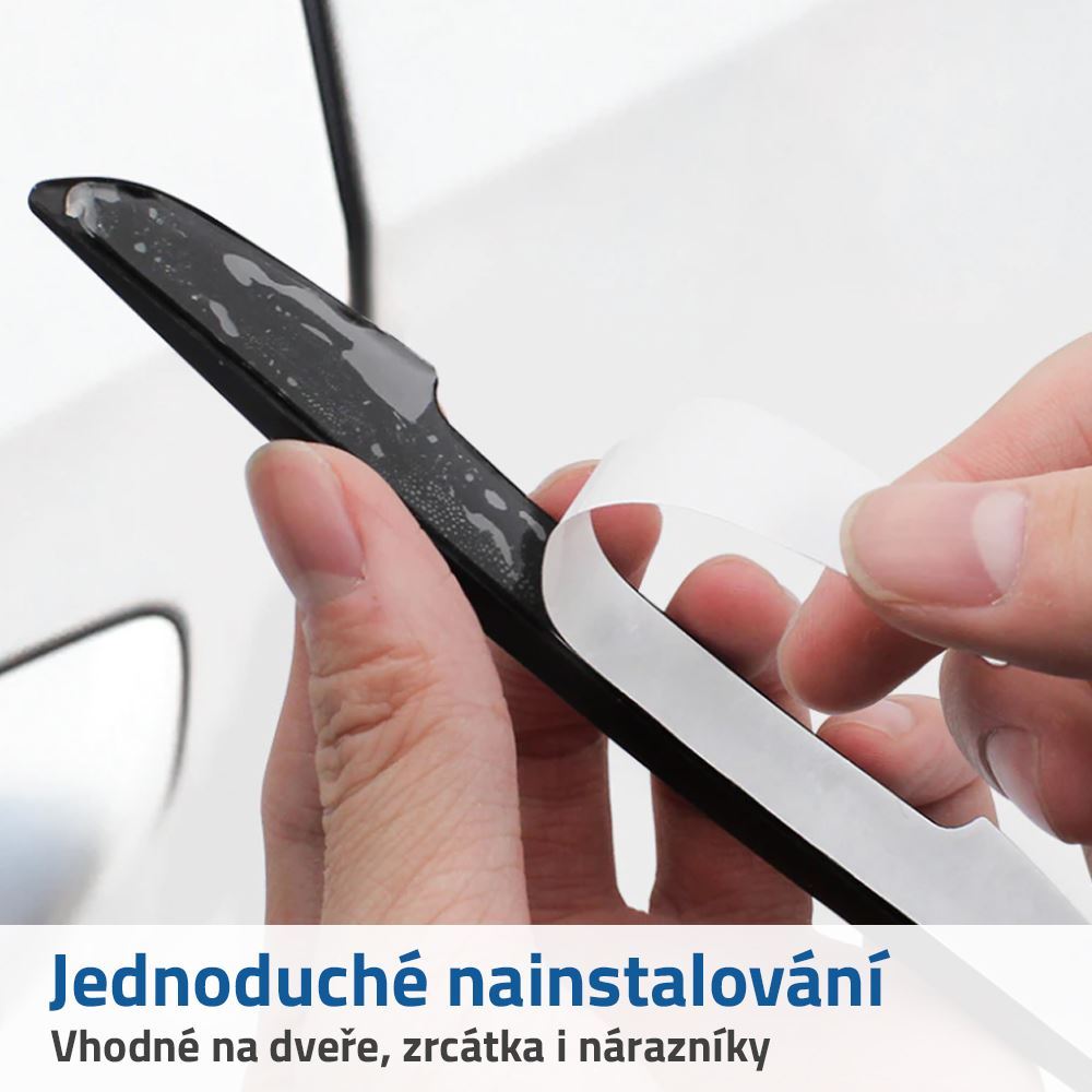 4L 9690a Ochranné lišty proti otlučení dveří 4 kusy - bílé