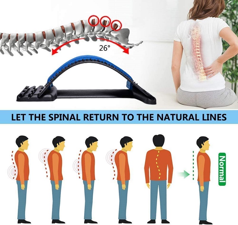 Opěrka pro masáž a protažení zad - Magic Back Support SMO-2972 