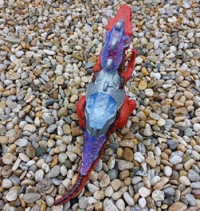 Chodící dinosaurus T-Rex s efekty cihlový - skladem poslední 1 kus!