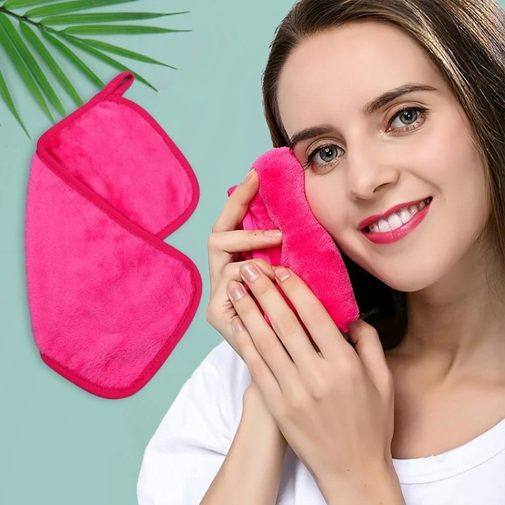 Odličovací žínka - tmavě růžová