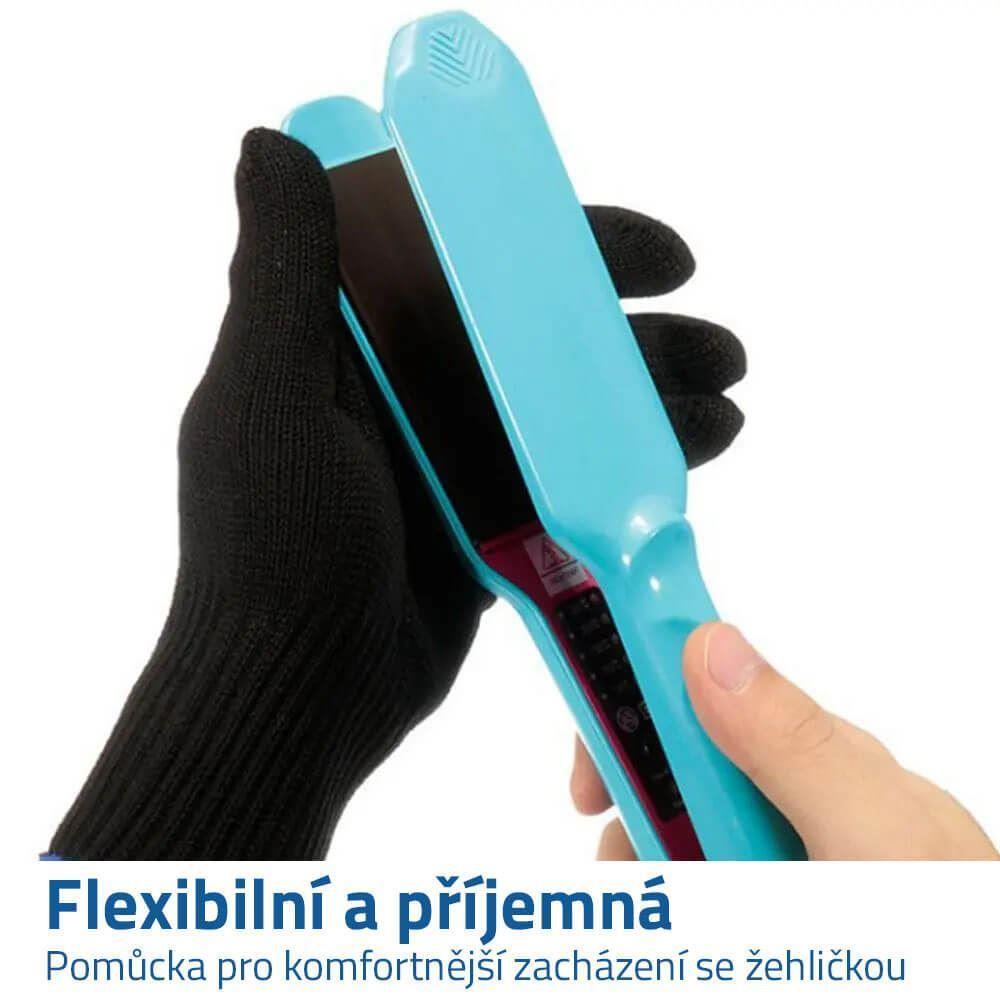 4L 8944 Rukavice na žehlení a kulmování - černé