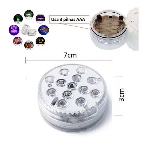LED světlo do bazénu i koupelny Rainbow Shower
