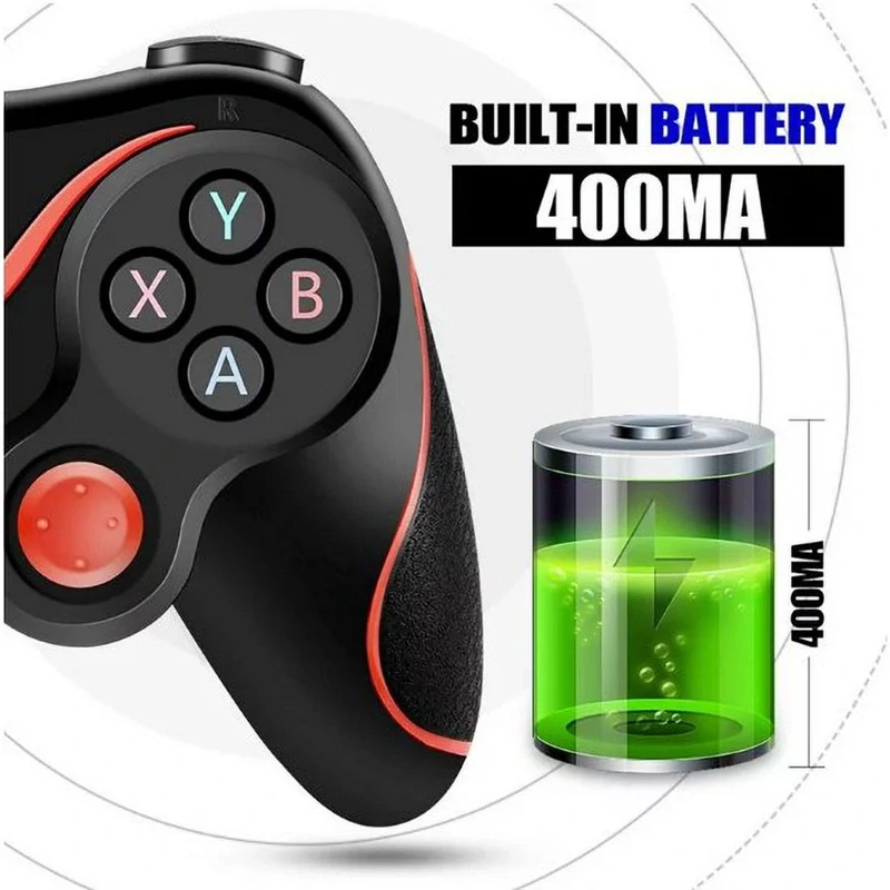 Bezdrátový ovládač s držákem pro telefon Gamepad C8S Android iOS