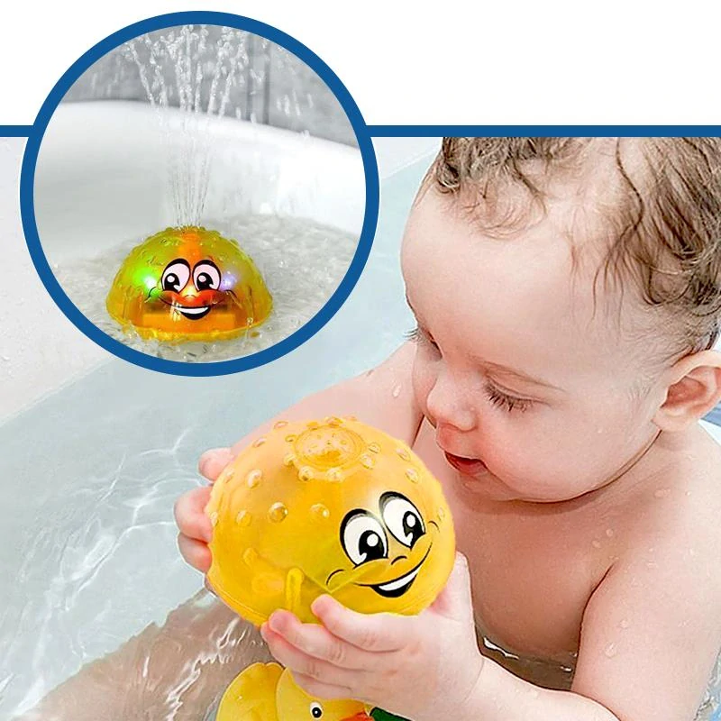 Veselá svítící fontánka do vany Spray Water - žlutá