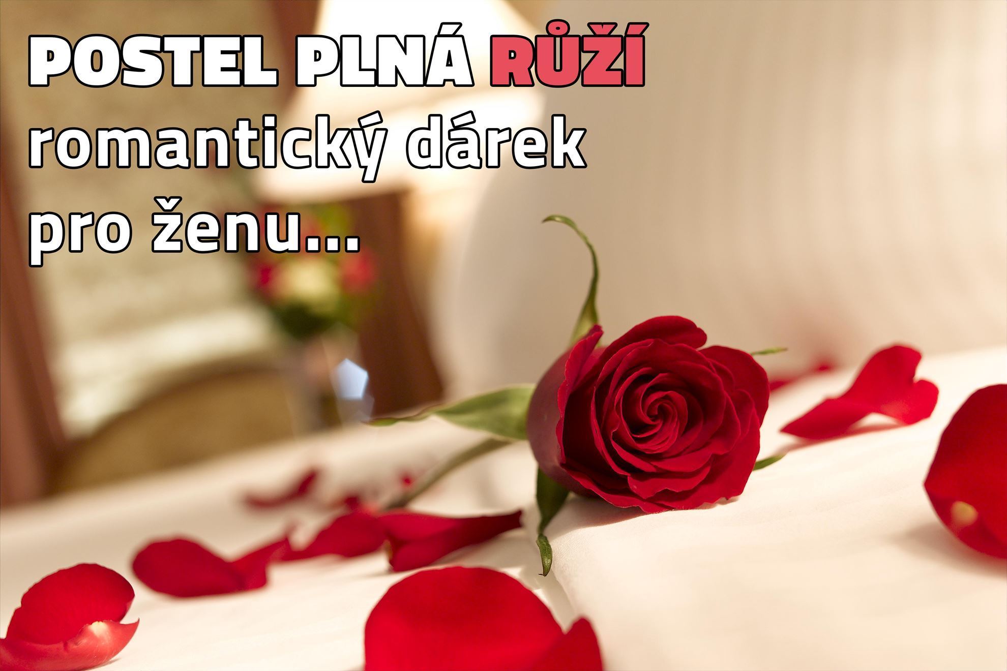 4L 1026 Postel plná růží 100 kusů - červená