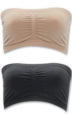 Podprsenka Padded Seamless Bra vel. XXL - černá/bílá