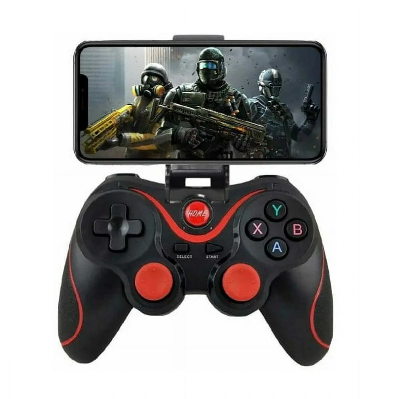 Bezdrátový ovládač s držákem pro telefon Gamepad C8S Android iOS