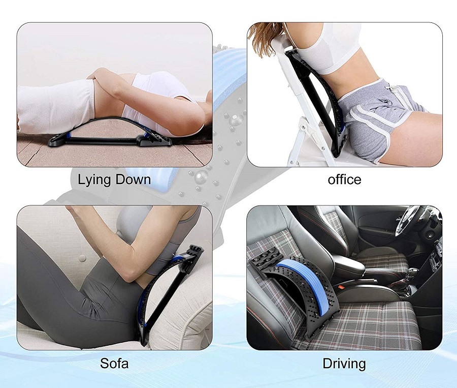 Opěrka pro masáž a protažení zad - Magic Back Support SMO-2972 