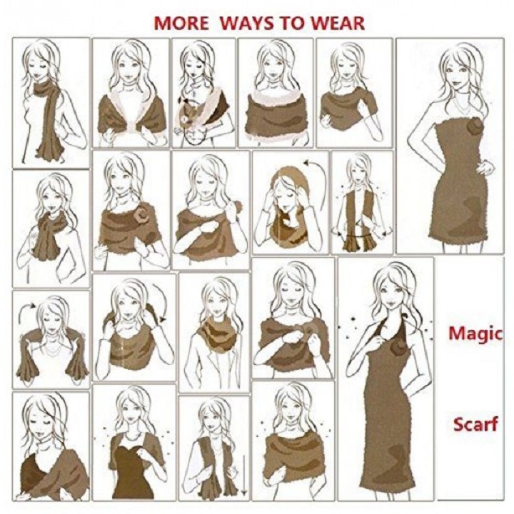 Magická šála Amazing Scarf - fialová