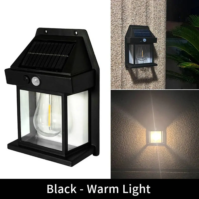 Solární nástěnná LED lampa se senzorem 888