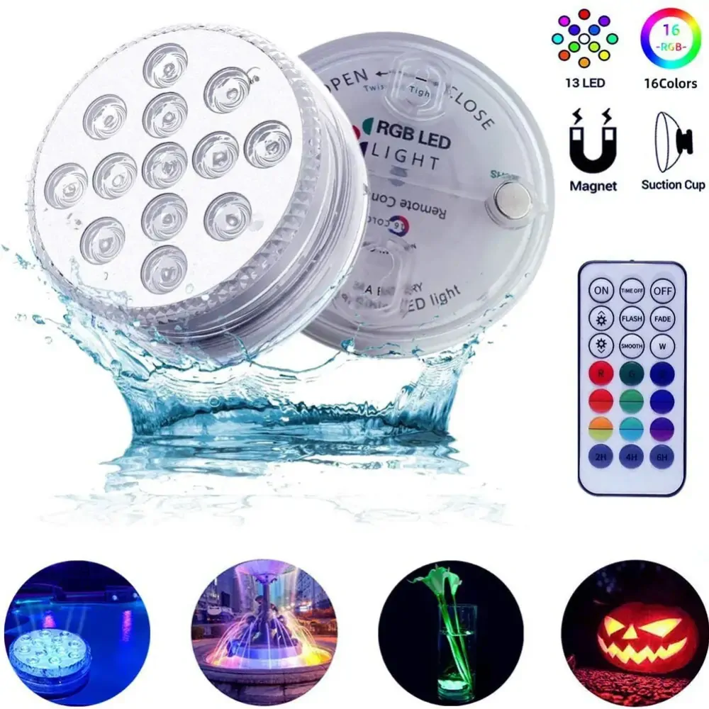 LED světlo do bazénu i koupelny Rainbow Shower