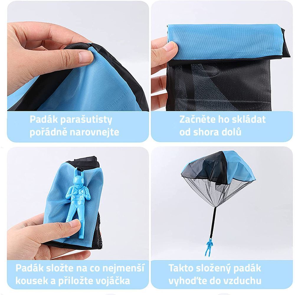 4L 9589 Vrhací parašutista s padákem